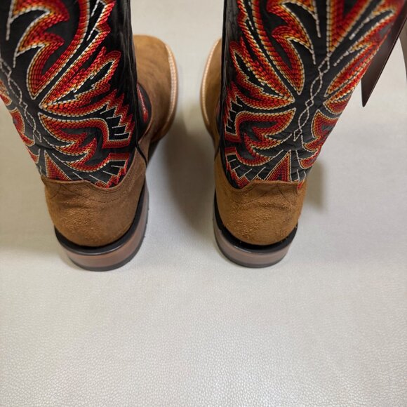 ARIAT Men's Sting Cowboy Boot, Bayou Black/Weathered Wicker, 11 Wide - Picture 8 of 11